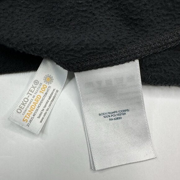 Lands' End Women Black Athletic Quarter Zip Fleece Activewear Top 2XL/20-22W/C54 - Picture 10 of 16